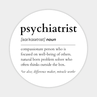 Psychiatrist Noun Magnet